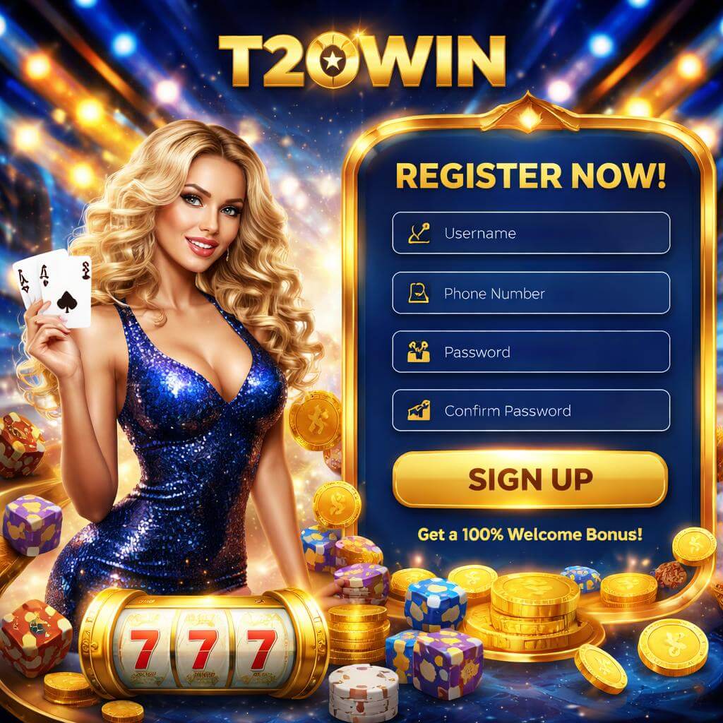T20WIN member login for an online casino platform offering a rich game selection, live casino rooms, and fast access